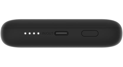 Zunanji akumulator Belkin BoostCharge Plus, 10000mAh, 23W, QC + PD, 1 x Lightning - 2 x USB-C, Črn BPB006btBLK