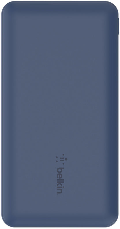 Zunanji akumulator Belkin BoostCharge, 10000mAh, 15W, 1 x USB-C - 2 x USB-A, Temno modra BPB011btBL
