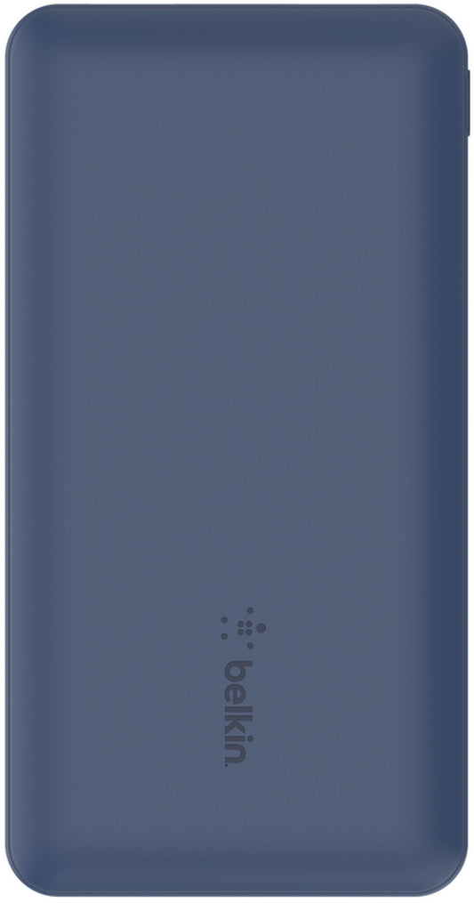 Zunanji akumulator Belkin BoostCharge, 10000mAh, 15W, 1 x USB-C - 2 x USB-A, Temno modra BPB011btBL
