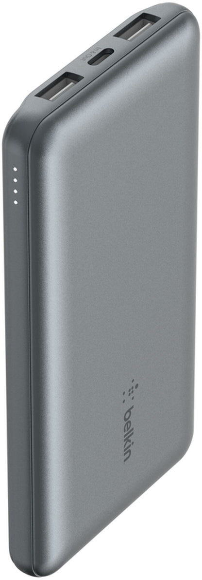 Zunanji akumulator Belkin BoostCharge, 10000mAh, 15W, 1 x USB-C - 2 x USB-A, Siva BPB011btGY