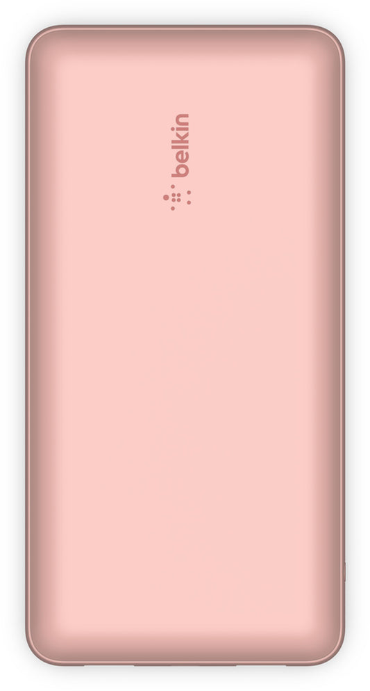 Zunanji akumulator Belkin BoostCharge, 20000mAh, 15W, 1 x USB-C - 2 x USB-A, rožnato zlata BPB012btRG