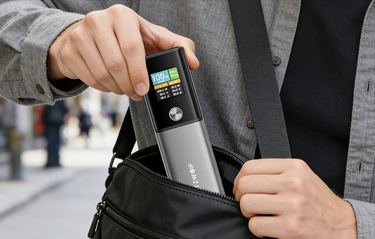 Zunanji akumulator BlitzWolf BW-P23, 14000mAh, 100W, QC + PD, 1 x USB-A - 1 x USB-C, Siva