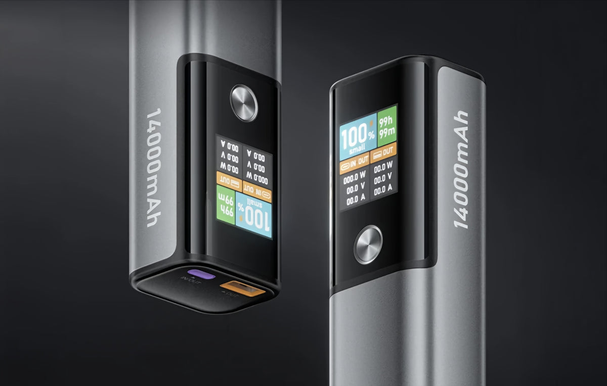 Zunanji akumulator BlitzWolf BW-P23, 14000mAh, 100W, QC + PD, 1 x USB-A - 1 x USB-C, Siva