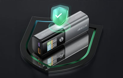 Zunanji akumulator BlitzWolf BW-P23, 14000mAh, 100W, QC + PD, 1 x USB-A - 1 x USB-C, Siva