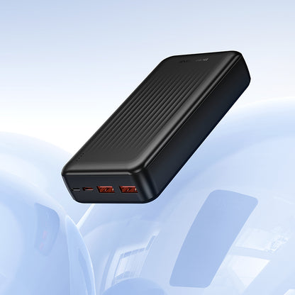 Zunanja baterija Borofone BJ80A Clever, 20000mAh, 22.5W, QC + PD, 1 x USB-C - 2 x USB-A, Črna