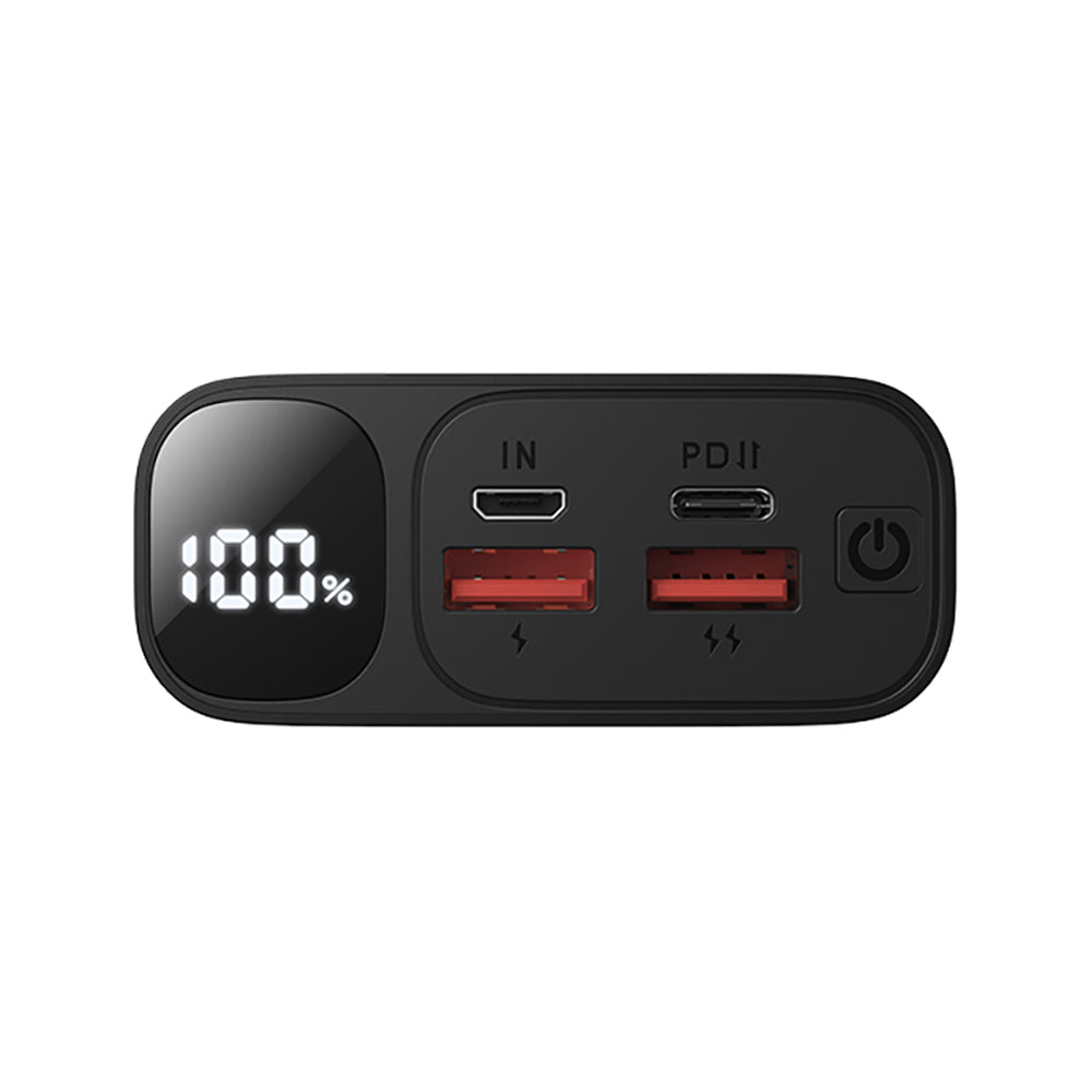 Zunanja baterija BWOO BO-P44, 20000mAh, 22.5W, QC + PD, 1 x USB-C - 2 x USB-A, Črna