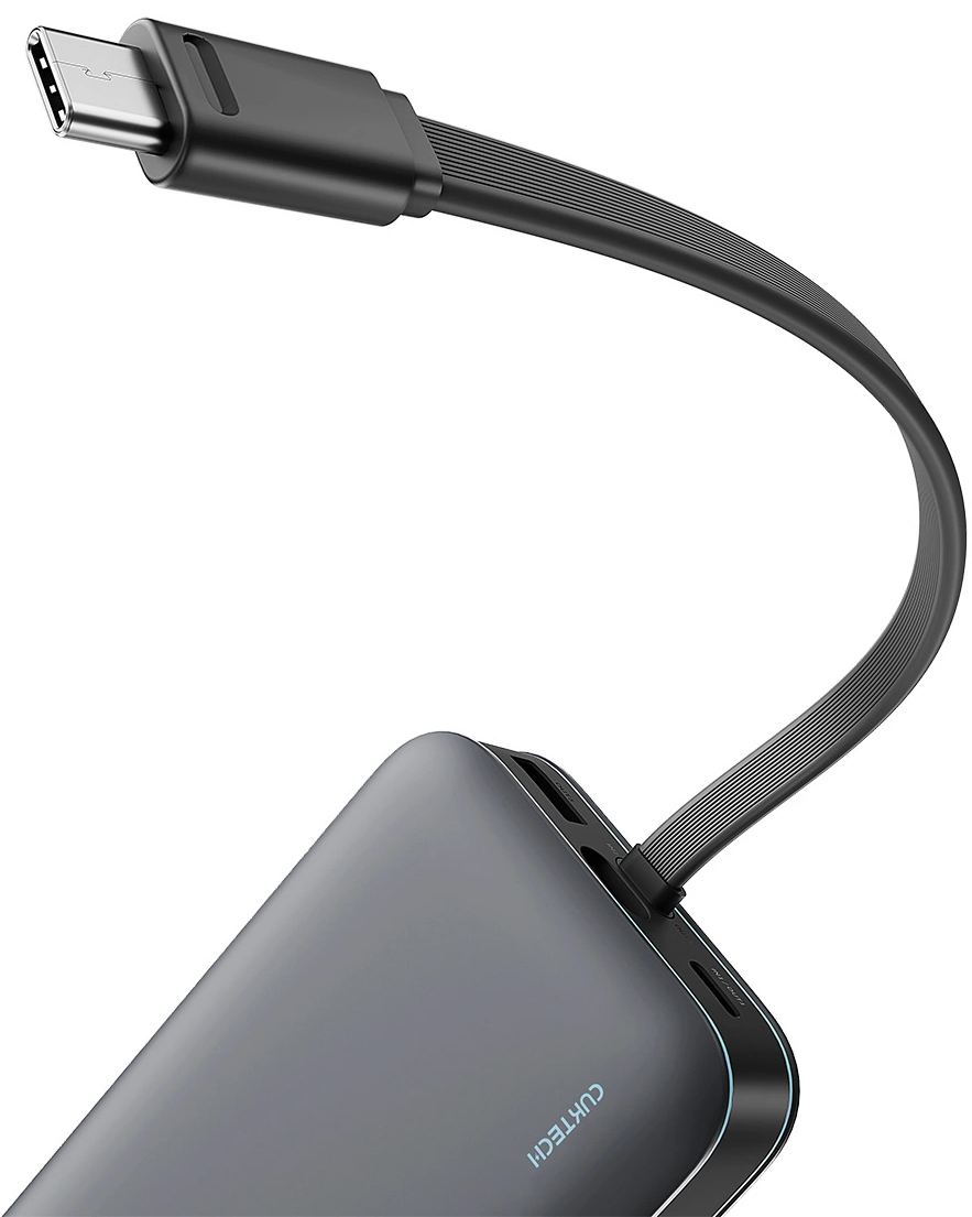 Cuktech LPB200N External Battery, 20000mAh, 40W, QC + PD, 1 x USB-A - 2 x USB-C, Black