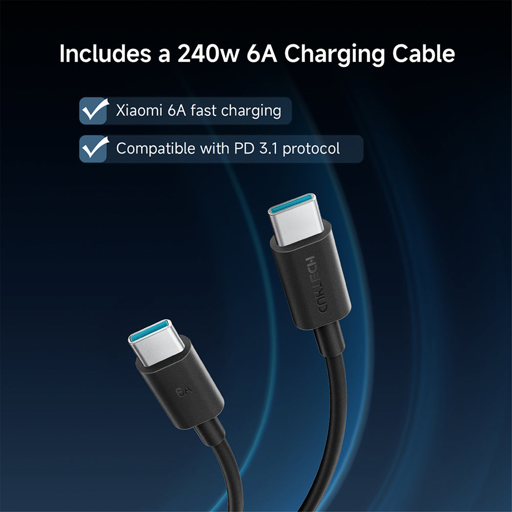 Zunanji akumulator Cuktech PB150P, 15000mAh, 120W, QC + PD, 1 x USB-A - 2 x USB-C, Siva CKPB150POSGR