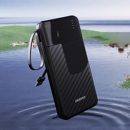 Zunanja baterija Dudao K11 Pro, 20000mAh, 10W, 1 x Lightning - 1 x microUSB - 1 x USB-A - 1 x USB-C, Črna