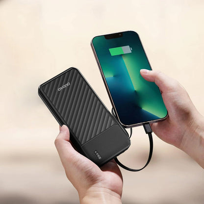 Zunanja baterija Dudao K11, 10000mAh, 10W, 1 x Lightning - 1 x microUSB - 1 x USB-A - 1 x USB-C, Črna