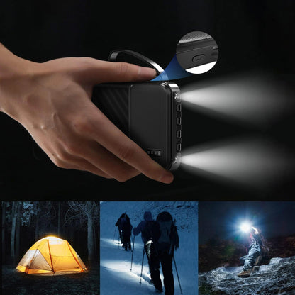 Zunanja baterija Dudao K11, 10000mAh, 10W, 1 x Lightning - 1 x microUSB - 1 x USB-A - 1 x USB-C, Črna