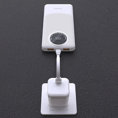Zunanja baterija Dudao K12, 10000mAh, 22.5W, QC + PD, 1 x USB-C - 2 x USB-A, Črna