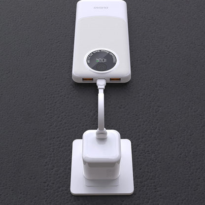Zunanja baterija Dudao K12Pro, 20000mAh, 22.5W, QC + PD, 1 x USB-C - 2 x USB-A, Bela