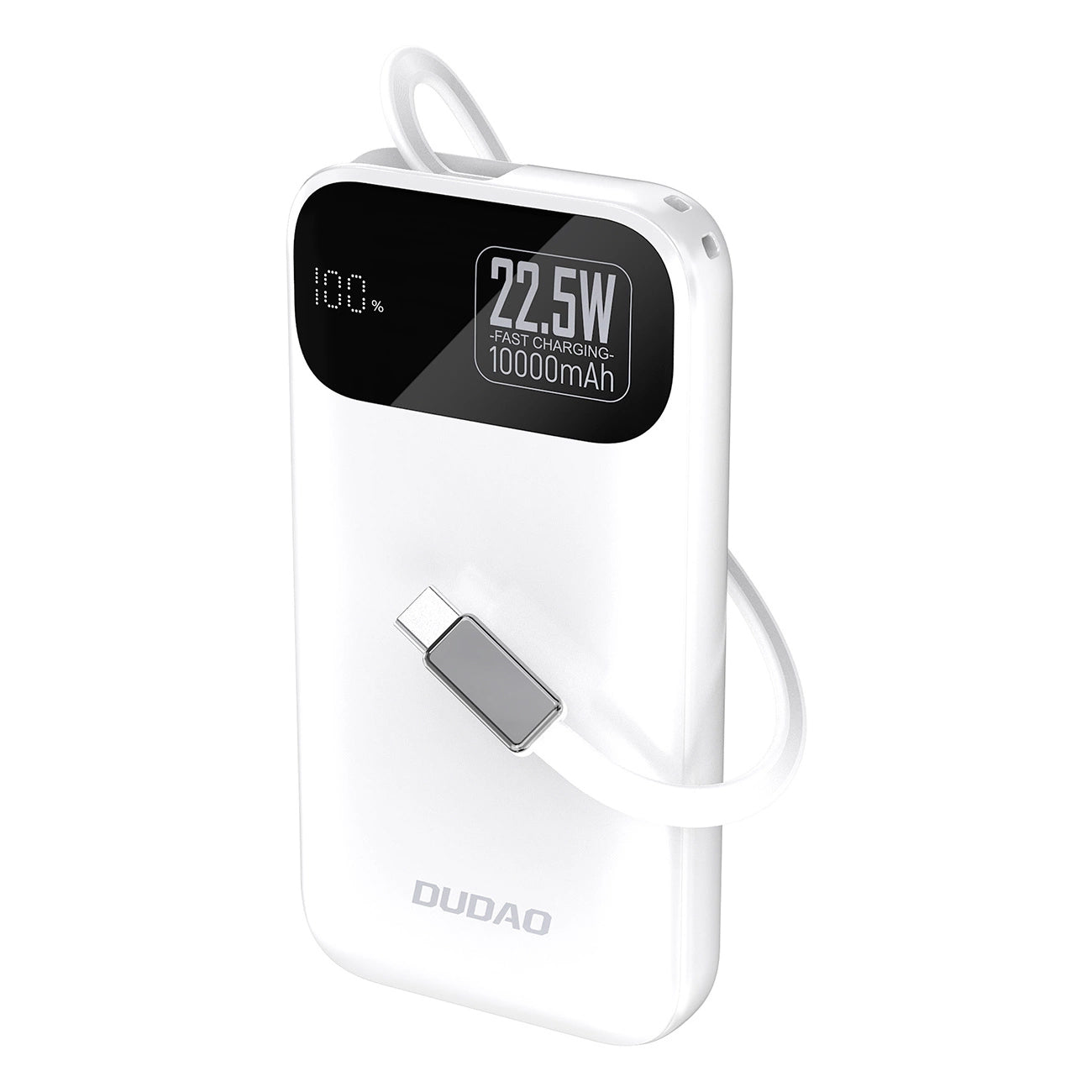 Zunanja baterija Dudao K31, 10000mAh, 22.5W, PD, 2 x USB-C, Bela