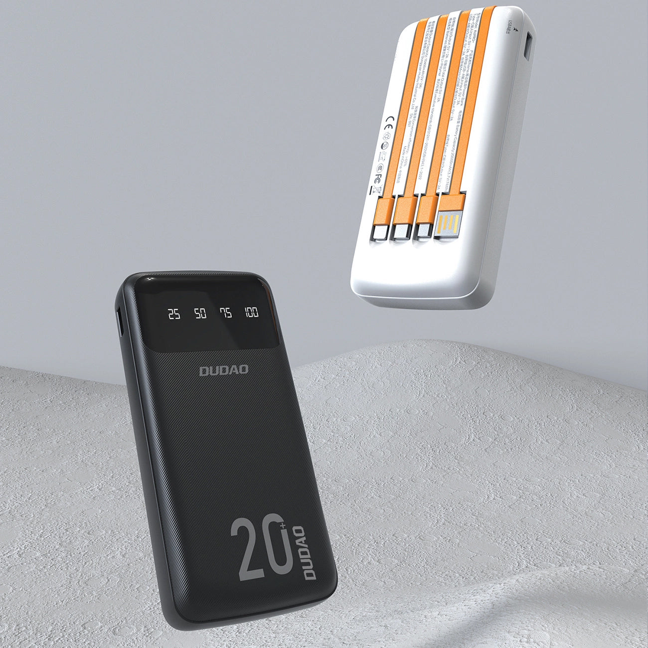 Zunanja baterija Dudao K6Pro+, 20000mAh, 10W, 1 x Lightning - 1 x microUSB - 1 x USB-A - 1 x USB-C, Črna