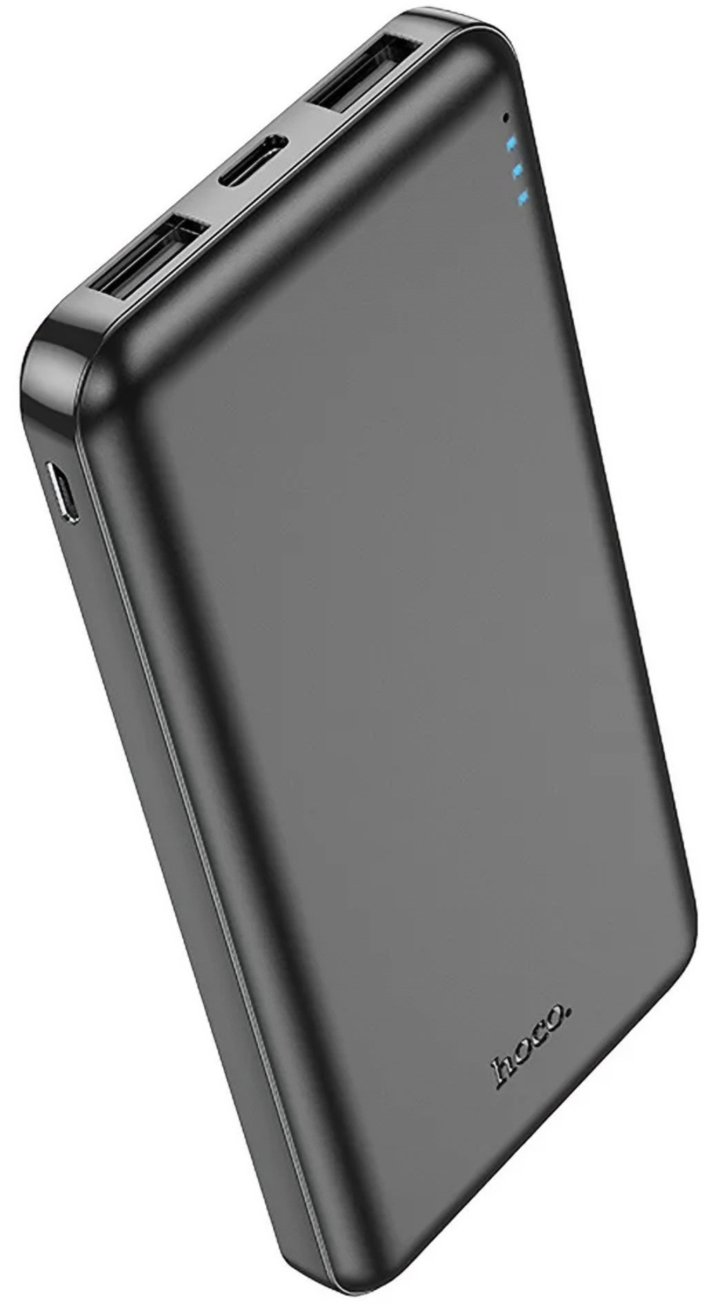 Zunanja baterija HOCO J100, 10000mAh, 10W, 2 x USB-A, črna