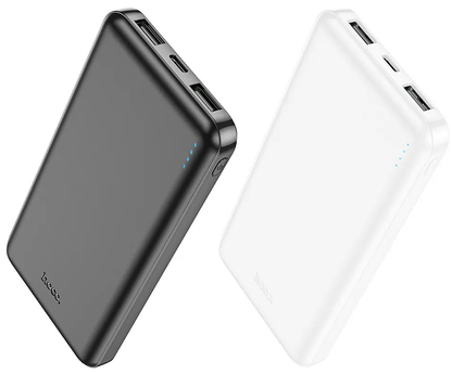 Zunanja baterija HOCO J100, 10000mAh, 10W, 2 x USB-A, črna