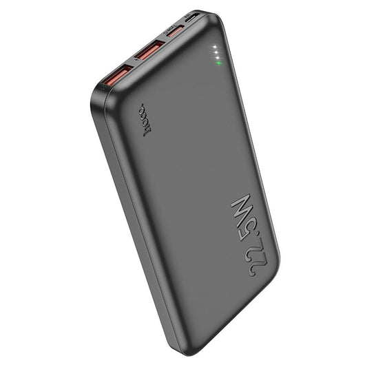 Zunanja baterija HOCO J101, 10000mAh, 22.5W, QC + PD, 1 x USB-C - 2 x USB-A, Črna