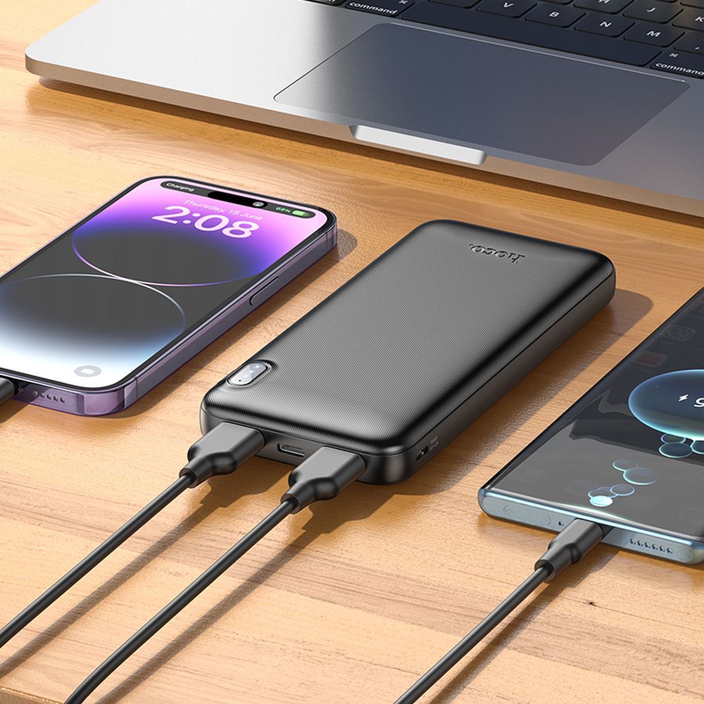 Zunanja baterija HOCO J128, 10000mAh, 10W, 2 x USB-A, Črna