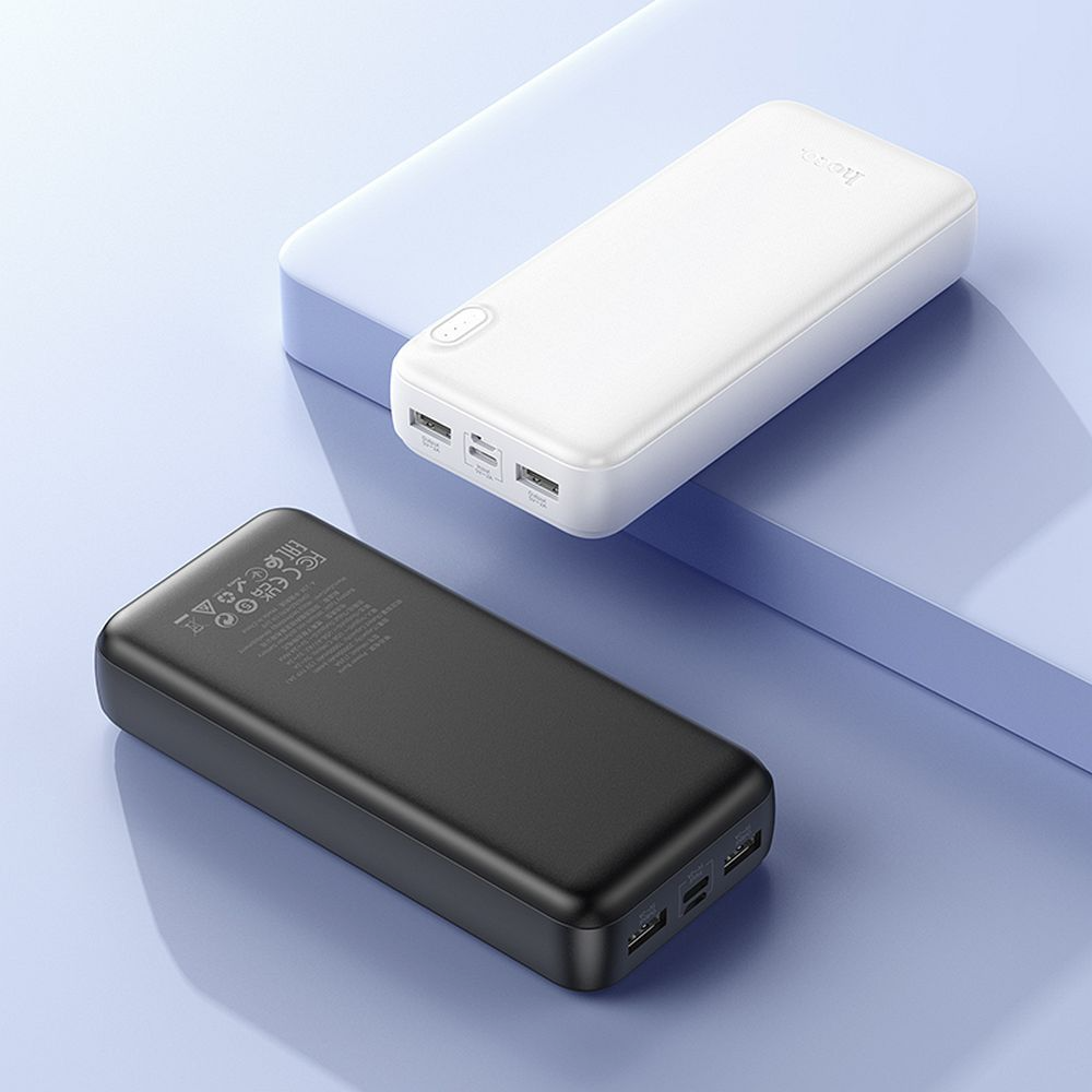 Zunanji baterijski paket HOCO J128A, 20000mAh, 10W, 2 x USB-A, Črn, Ponovno zapakiran