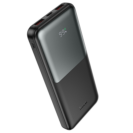 Zunanja baterija HOCO J136, 10000 mAh, 22,5 W, QC + PD, 1 × USB-C – 2 × USB-A, črna