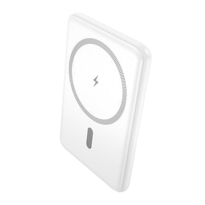 Brezžična zunanja baterija HOCO J140A, 5000mAh, 20W, PD + QI, 1 x USB-C, Bela