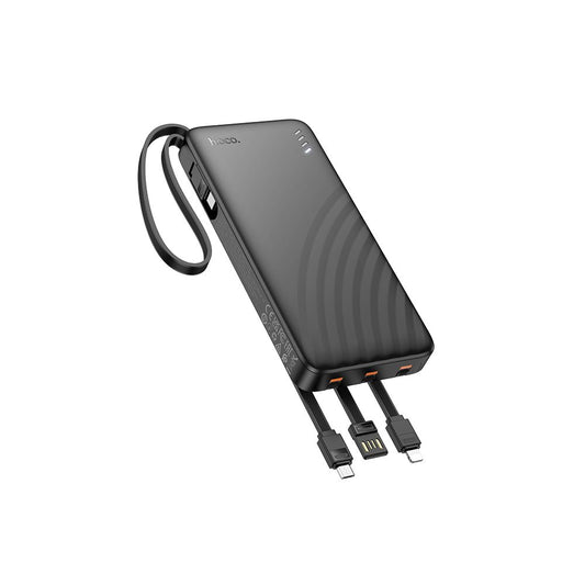 Zunanji akumulator HOCO J146, 10000mAh, 10W, 1 x Lightning - 1 x microUSB - 1 x USB-A - 1 x USB-C, Črn