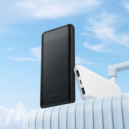 HOCO J153 Stability External Battery, 10000mAh, 10W, 2 x USB-A, Black