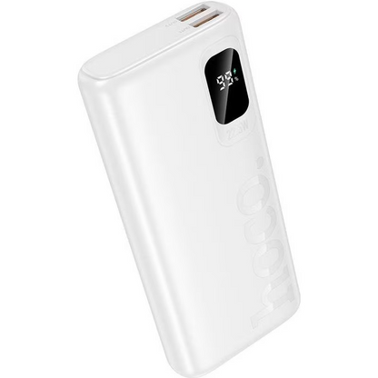 Zunanji baterijski polnilec HOCO J158 Pro Runner, 10000mAh, 22.5W, QC + PD, 1 x USB-C - 2 x USB-A, bela