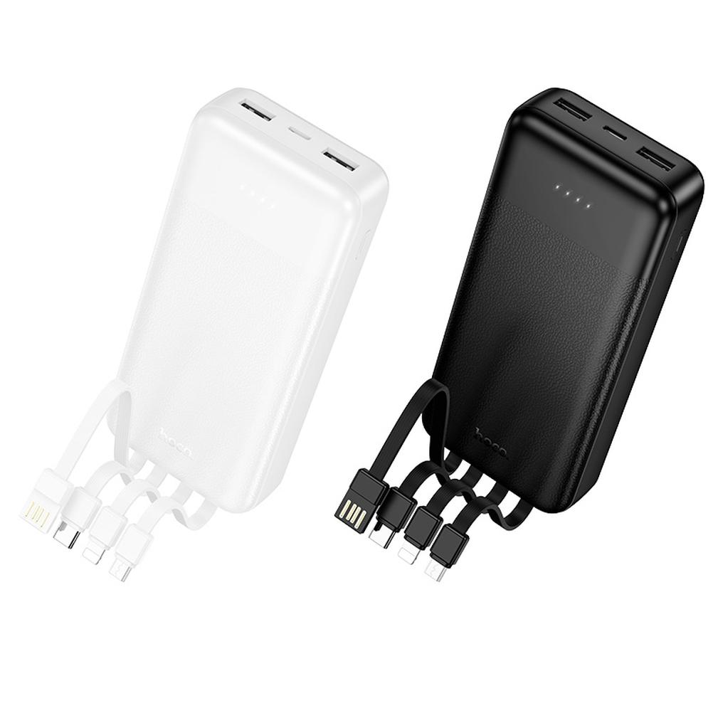 Zunanja baterija HOCO J163A, 20000 mAh, 10 W, 1 × Lightning – 1 × microUSB – 1 × USB-C – 2 × USB-A, črna