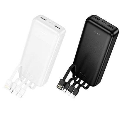 Zunanja baterija HOCO J163A, 20000 mAh, 10 W, 1 × Lightning – 1 × microUSB – 1 × USB-C – 2 × USB-A, črna