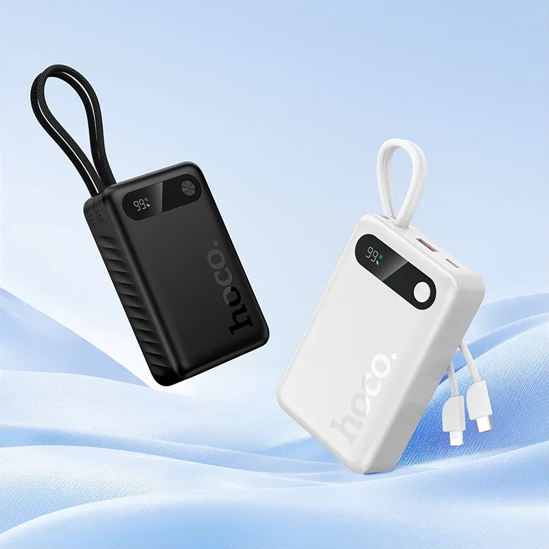 Zunanji akumulator HOCO J171A, 20000mAh, 22,5W, QC + PD, 1 x Lightning - 1 x USB-A - 2 x USB-C, Bela