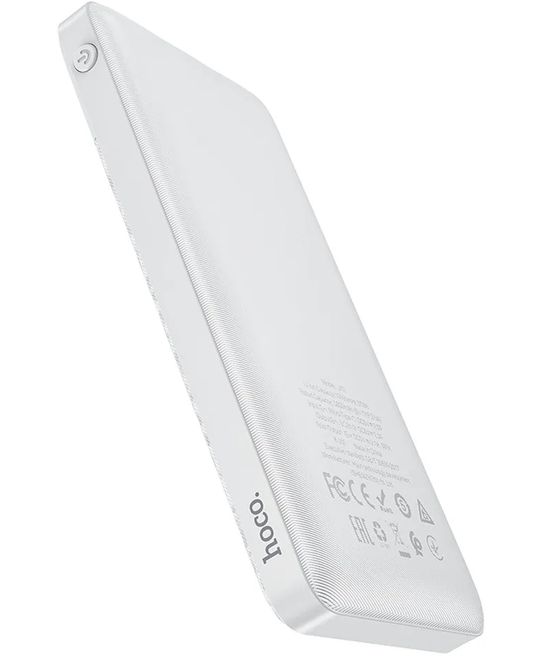 Zunanja baterija HOCO J72, 10000mAh, 10W, 2 x USB-A, Bela