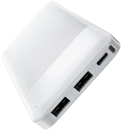 Zunanja baterija HOCO J72, 10000mAh, 10W, 2 x USB-A, Bela