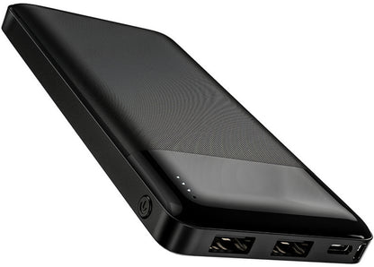 HOCO J72 External Battery, 10000mAh, 10W, 2 x USB-A, Black