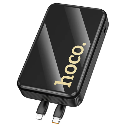 HOCO Q37A External Battery, 20000mAh, 22.5W, QC + PD, 1 x Lightning - 1 x USB-A - 2 x USB-C, Black