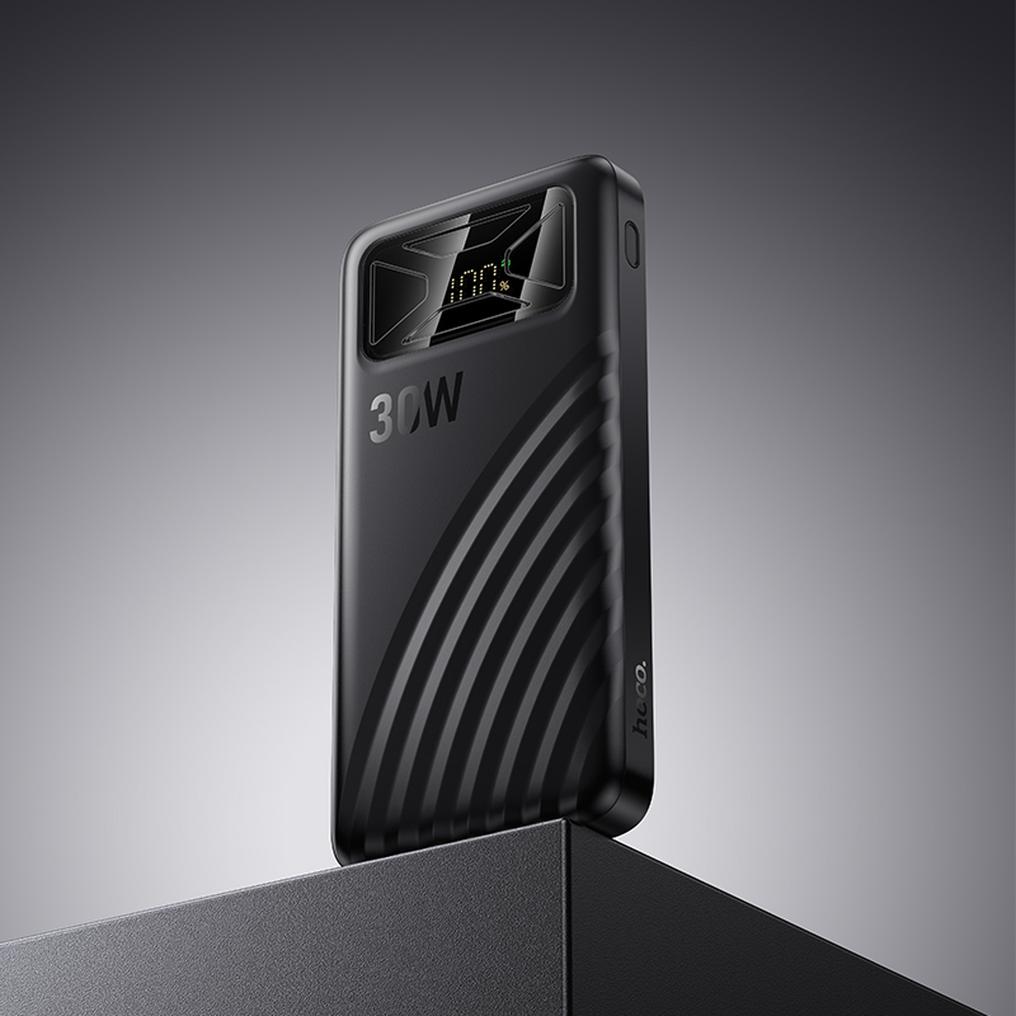 Zunanja baterija HOCO Q42, 10000 mAh, 30 W, QC + PD, 1 x USB-A - 1 x USB-C, črna