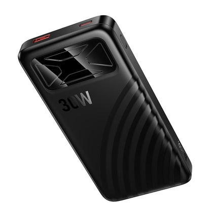 Zunanja baterija HOCO Q42, 10000 mAh, 30 W, QC + PD, 1 x USB-A - 1 x USB-C, črna