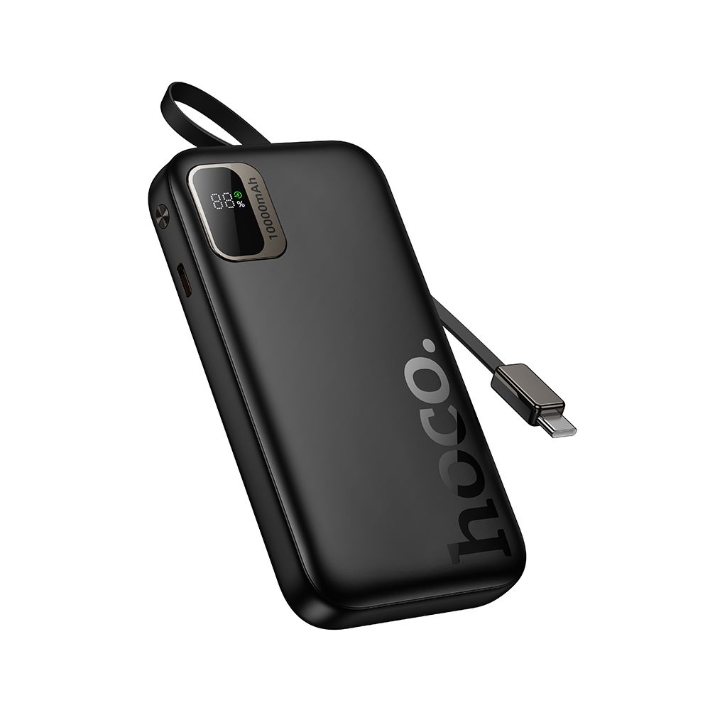 Zunanji akumulator HOCO Q51, 10000mAh, 20W, PD, 2 x USB-C, Črn