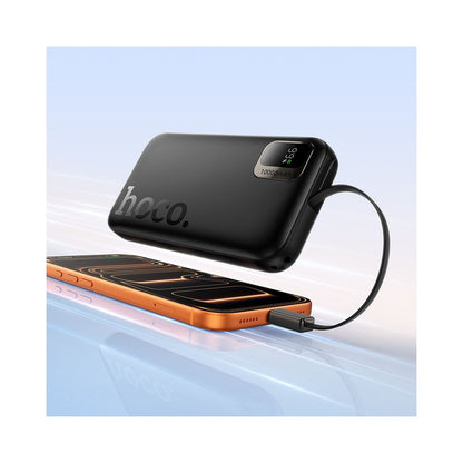 Zunanji akumulator HOCO Q51, 10000mAh, 20W, PD, 2 x USB-C, Črn