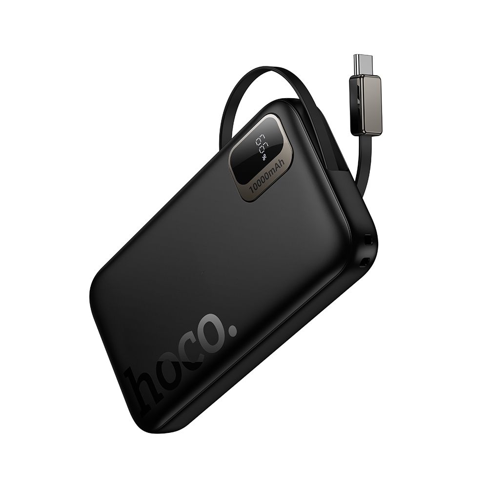 Zunanji akumulator HOCO Q51, 10000mAh, 20W, PD, 2 x USB-C, Črn