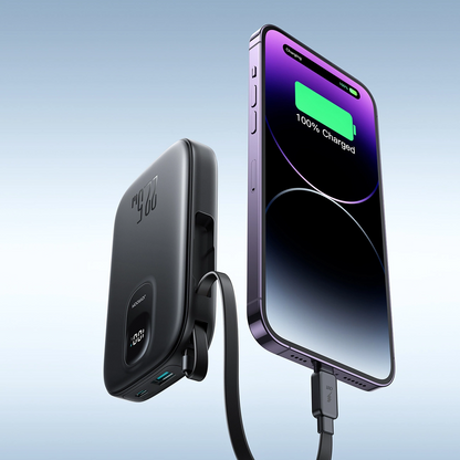 Zunanja baterija Joyroom JR-PBF18, 10000mAh, 22.5W, QC + PD, 1 x Lightning - 1 x USB-A - 1 x USB-C, Črna