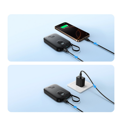 Zunanja baterija Joyroom JR-PBF18, 10000mAh, 22.5W, QC + PD, 1 x Lightning - 1 x USB-A - 1 x USB-C, Črna