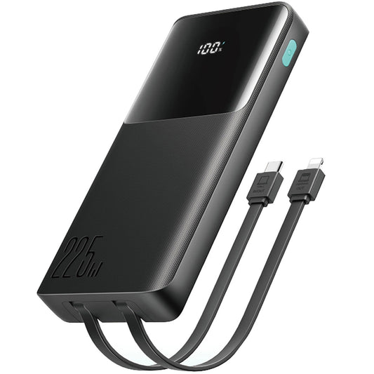 Zunanja baterija Joyroom JR-PBF19, 10000mAh, 22.5W, QC + PD, 1 x Lightning - 1 x USB-A - 2 x USB-C, Črna