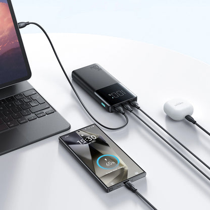 Zunanja baterija Joyroom JR-PBF20, 10000mAh, 25W, QC + PD, 1 x USB-C - 2 x USB-A, Črna