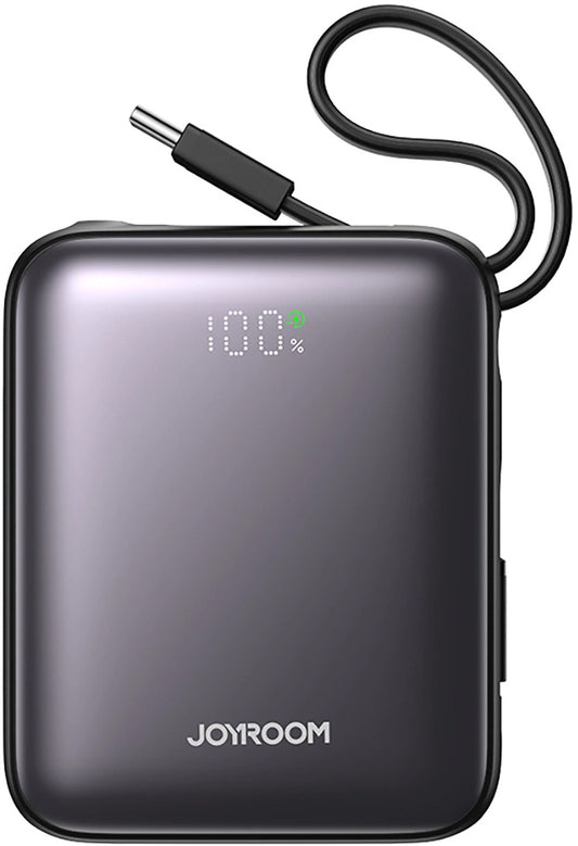 Zunanja baterija Joyroom JR-PBF27, 10000mAh, 22.5W, QC + PD, 1 x Lightning - 2 x USB-C, Črna