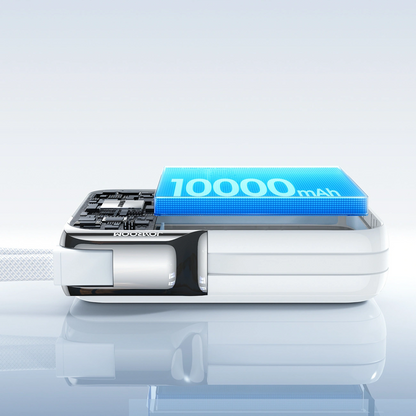 Zunanja baterija Joyroom JR-PBF27 Pro, 10000mAh, 30W, QC + PD, 1 x Lightning - 2 x USB-C, Bela