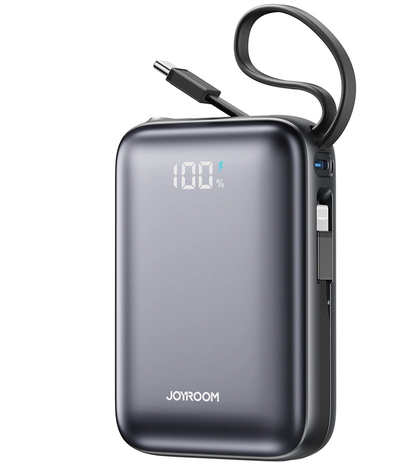 Zunanja baterija Joyroom JR-PBF29, 20000mAh, 22.5W, QC + PD, 1 x Lightning - 2 x USB-C, Črna