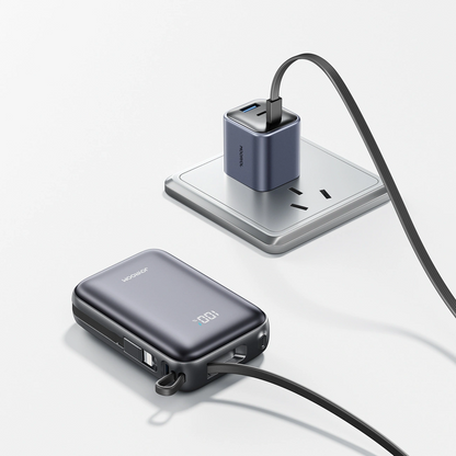 Zunanja baterija Joyroom JR-PBF29, 20000mAh, 22.5W, QC + PD, 1 x Lightning - 2 x USB-C, Črna