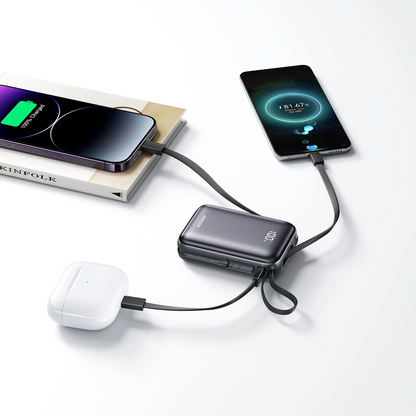 Zunanja baterija Joyroom JR-PBF29, 20000mAh, 22.5W, QC + PD, 1 x Lightning - 2 x USB-C, Črna